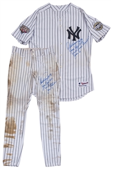 2009 Alex Rodriguez World Series Game Used, Signed & Inscribed New York Yankees Home Uniform-Jersey & Pants- Used For World Series Game 6 (Rodriguez LOA)